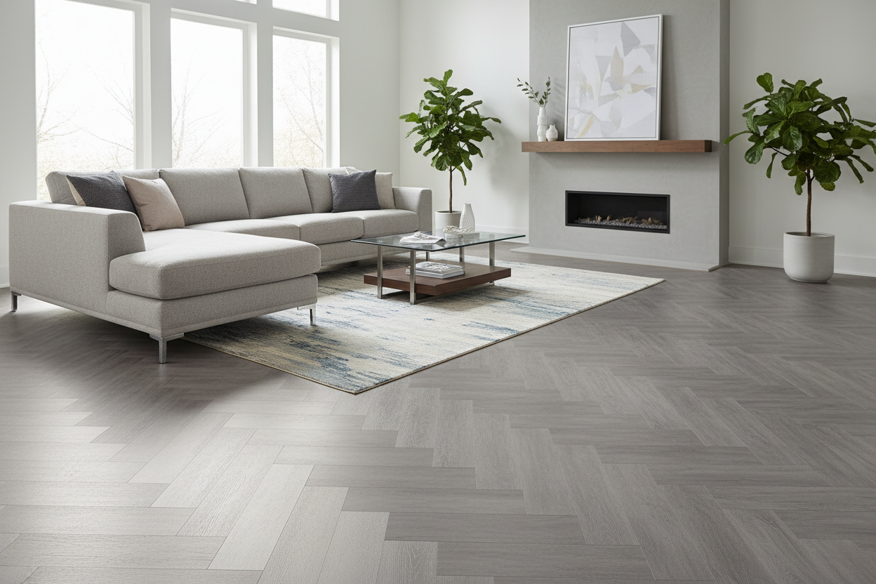 Grey LVP Flooring